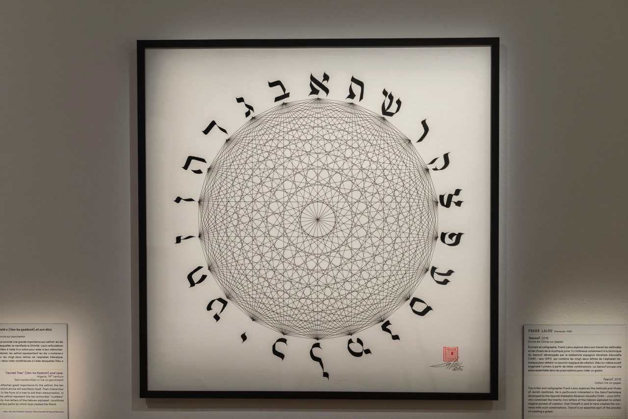 cercle calligraphies hebraiques par Frank Lalou